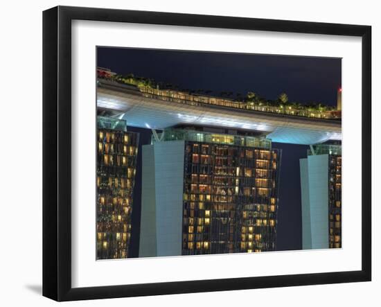 Singapore, Marina Bay Sands Hotel and Skypark-Michele Falzone-Framed Photographic Print