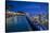 Singapore, Marina Bay Sands Hotel, Rooftop Swimming Pool, Dusk-Walter Bibikow-Stretched Canvas