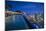 Singapore, Marina Bay Sands Hotel, Rooftop Swimming Pool, Dusk-Walter Bibikow-Mounted Photographic Print