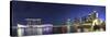 Singapore, Merlion Park and Singapore Skyline-Michele Falzone-Stretched Canvas