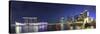 Singapore, Merlion Park and Singapore Skyline-Michele Falzone-Stretched Canvas