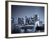 Singapore, Merlion Park and Singapore Skyline-Michele Falzone-Framed Photographic Print