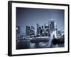 Singapore, Merlion Park and Singapore Skyline-Michele Falzone-Framed Photographic Print