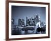 Singapore, Merlion Park and Singapore Skyline-Michele Falzone-Framed Photographic Print