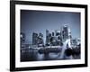 Singapore, Merlion Park and Singapore Skyline-Michele Falzone-Framed Photographic Print