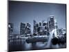 Singapore, Merlion Park and Singapore Skyline-Michele Falzone-Mounted Photographic Print