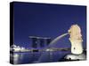 Singapore, Merlion Park, Merlion Fountain-Michele Falzone-Stretched Canvas