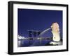 Singapore, Merlion Park, Merlion Fountain-Michele Falzone-Framed Photographic Print