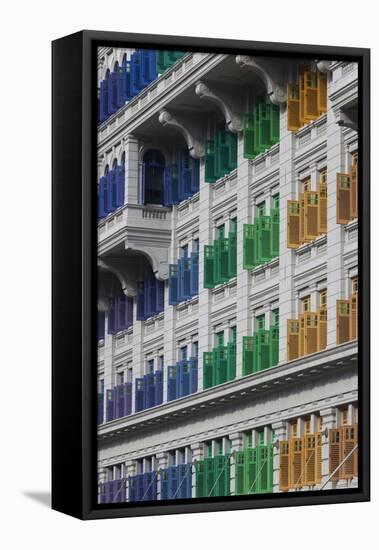 Singapore, Mita Building, Ministry of Information and the Arts, Housed in Former Police Barracks-Walter Bibikow-Framed Stretched Canvas