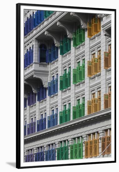 Singapore, Mita Building, Ministry of Information and the Arts, Housed in Former Police Barracks-Walter Bibikow-Framed Premium Photographic Print