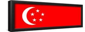 Singapore National Flag Poster Print-null-Framed Poster