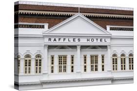 Singapore, Raffles Hotel, Exterior-Walter Bibikow-Stretched Canvas
