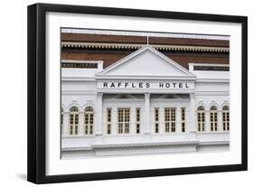 Singapore, Raffles Hotel, Exterior-Walter Bibikow-Framed Photographic Print