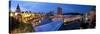 Singapore River, Clarke Quay, a New Area of Nightlife Restaurants and Bars, Singapore-Gavin Hellier-Stretched Canvas