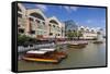 Singapore, Riverside Point, Entertainment District, Exterior-Walter Bibikow-Framed Stretched Canvas