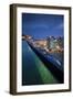 Singapore, Rooftop Swimming Pool at Dusk Overlooks the City-Walter Bibikow-Framed Photographic Print