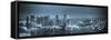 Singapore, Singapore Aerial View of Singapore Skyline-Michele Falzone-Framed Stretched Canvas