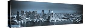 Singapore, Singapore Aerial View of Singapore Skyline-Michele Falzone-Stretched Canvas