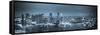 Singapore, Singapore Aerial View of Singapore Skyline-Michele Falzone-Framed Stretched Canvas