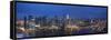 Singapore, Singapore Aerial View of Singapore Skyline-Michele Falzone-Framed Stretched Canvas