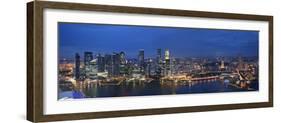 Singapore, Singapore Aerial View of Singapore Skyline-Michele Falzone-Framed Photographic Print