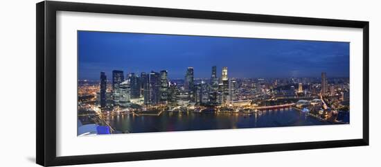Singapore, Singapore Aerial View of Singapore Skyline-Michele Falzone-Framed Photographic Print