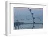 Singapore, Singapore Flyer, Giant Ferris Wheel, Elevated View, Dawn-Walter Bibikow-Framed Photographic Print