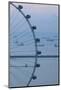 Singapore, Singapore Flyer, Giant Ferris Wheel, Elevated View, Dawn-Walter Bibikow-Mounted Photographic Print