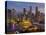 Singapore, Singapore Skyline Financial District Illuminated at Dusk, Asia-Gavin Hellier-Stretched Canvas