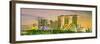 Singapore Skyline and View of Skyscrapers on Marina Bay-Hanna Slavinska-Framed Photographic Print