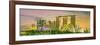 Singapore Skyline and View of Skyscrapers on Marina Bay-Hanna Slavinska-Framed Photographic Print