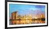 Singapore Skyline and View of Skyscrapers on Marina Bay-Hanna Slavinska-Framed Photographic Print