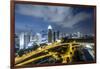 Singapore Skyline at Dusk-Paul Souders-Framed Photographic Print