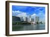 Singapore Skyline Panorama at Marina Bay-f9photos-Framed Photographic Print