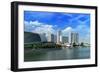 Singapore Skyline Panorama at Marina Bay-f9photos-Framed Photographic Print