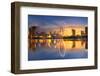 Singapore Skyline. Singapore`S Business District, Marina Bay Sand and the Garden by the Bay on Suns-anekoho-Framed Photographic Print