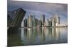 Singapore, Skyline with the Louis Vuitton Floating Shop-Walter Bibikow-Mounted Photographic Print