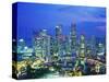 Singapore skyline-Murat Taner-Stretched Canvas