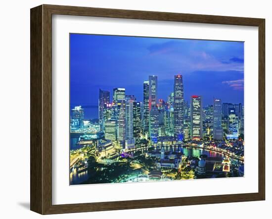 Singapore skyline-Murat Taner-Framed Premium Photographic Print