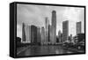 Singapore Skyline-Paul Souders-Framed Stretched Canvas