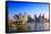 Singapore Skyline-noppasin wongchum-Framed Stretched Canvas