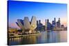 Singapore Skyline-noppasin wongchum-Stretched Canvas