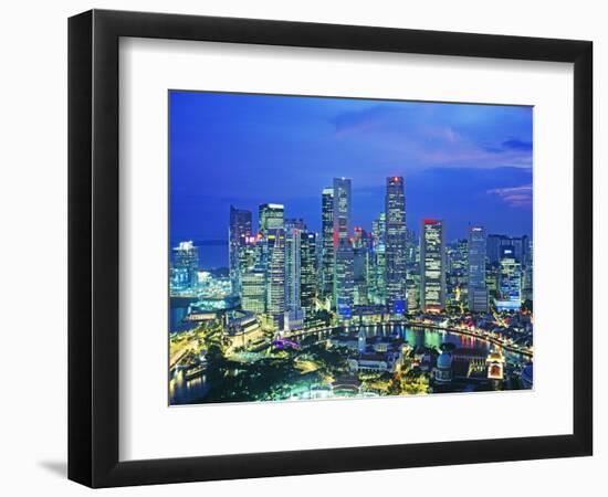 Singapore skyline-Murat Taner-Framed Photographic Print