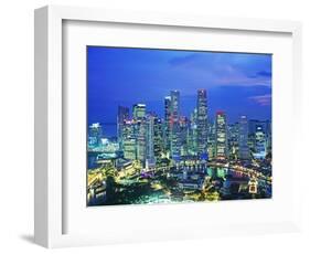 Singapore skyline-Murat Taner-Framed Photographic Print