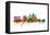 Singapore Skyline-Michael Tompsett-Framed Stretched Canvas