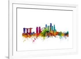 Singapore Skyline-Michael Tompsett-Framed Art Print