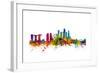 Singapore Skyline-Michael Tompsett-Framed Art Print