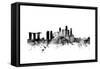 Singapore Skyline-Michael Tompsett-Framed Stretched Canvas