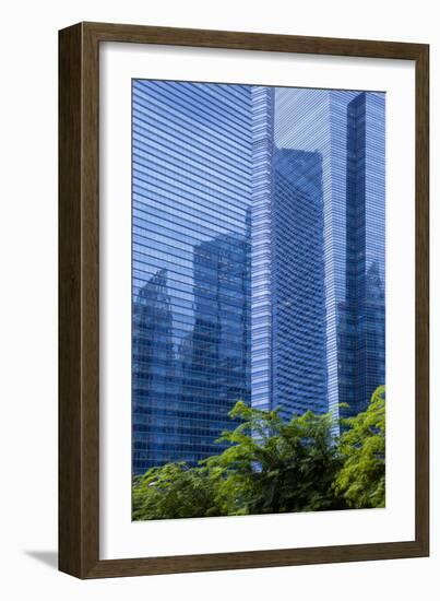 Singapore Skyscraper Detail at Marina Bay-Harry Marx-Framed Photographic Print