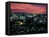 Singapore Sunset Over City-null-Framed Stretched Canvas